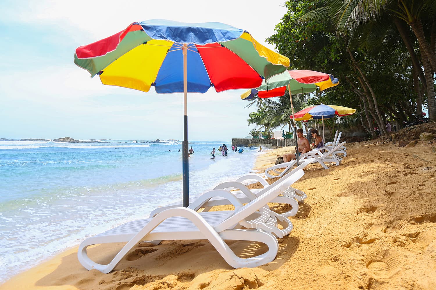 Beachside cabana lounge